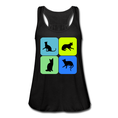 Katzen Tank Top - Katze Katze Katze Katze Katze Katze, Geschenk