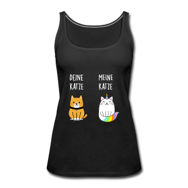 Katzen Tank Top - DEINE KATZE MEINE KATZE