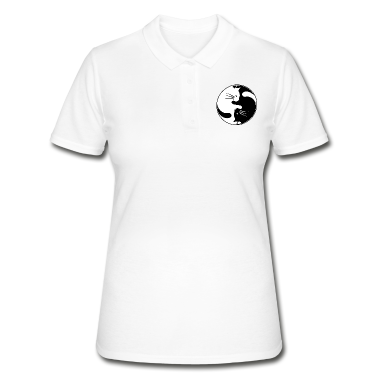 Katzen Poloshirt - Yin-Yang-Katze