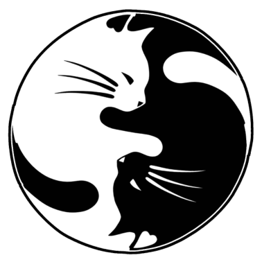 Motiv Yin-Yang-Katze