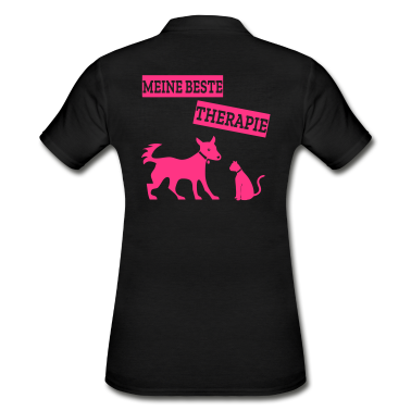 Katzen Poloshirt - Therapie Hund & Katze