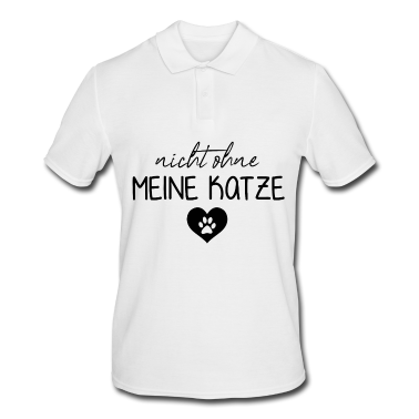 Katzen Poloshirt - Nicht ohne meine Katze | Katzenbesitzer | Katzen