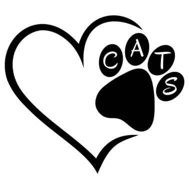 Motiv Katze Katzen Herz Pfote Haustier Tiere Cat Cats sw