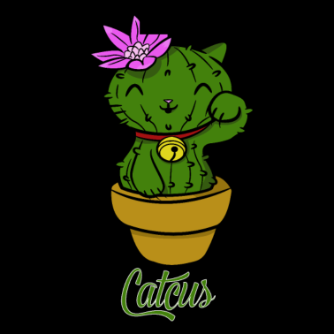 Motiv Catcus Süße Kaktus Katze