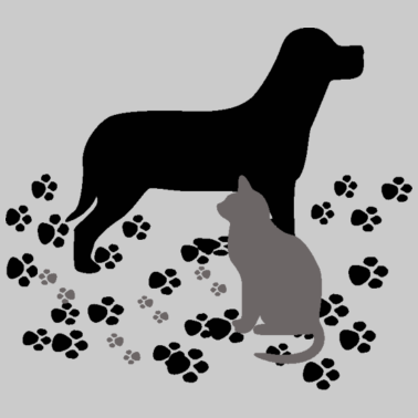 Motiv Hund und Katze