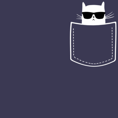 Motiv Coole Katze in Brusttasche