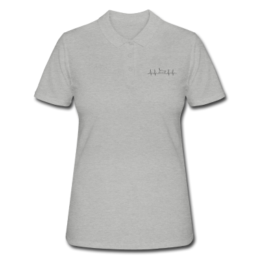 Katzen Poloshirt - Heartbeat Katze
