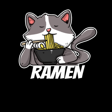 Motiv Ramen Katze Kawaii Japanese Anime Geschenk