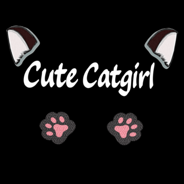 Motiv Cute Catgirl, kawaii, sprüche mädchen, katzen