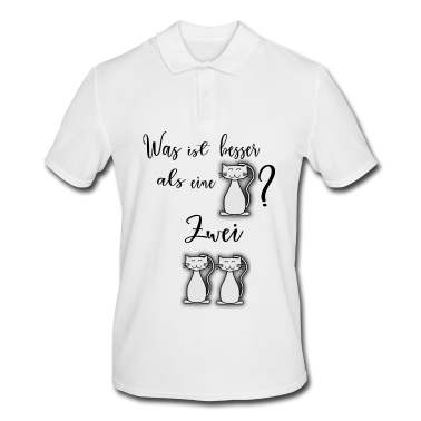 Katzen Poloshirt - Was ist besser als eine Katze?