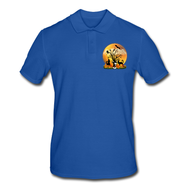 Katzen Poloshirt - Halloween Katzen