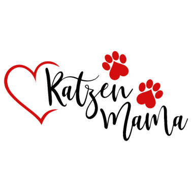 Motiv Katzenmama Katzen Mama Katze Haustier Herz rot
