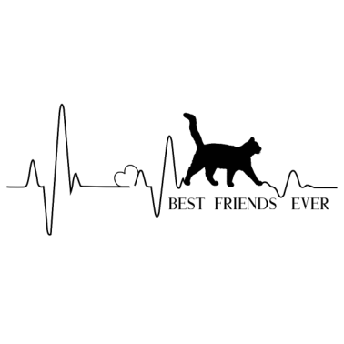 Motiv HERZSCHLAG BEST FRIENDS EVER CAT