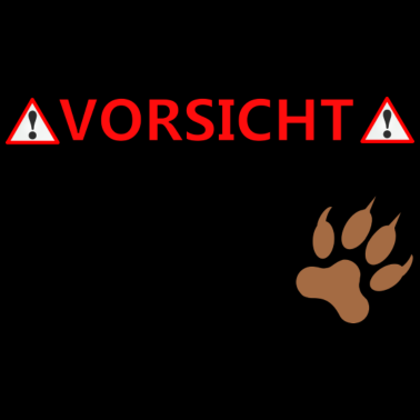 Motiv Vorsicht vor dem Frauchen