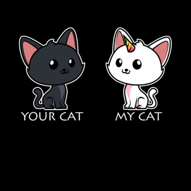 Motiv Deine Katze Meine Katze