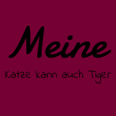 Motiv katze - meine Katze kann auch Tiger