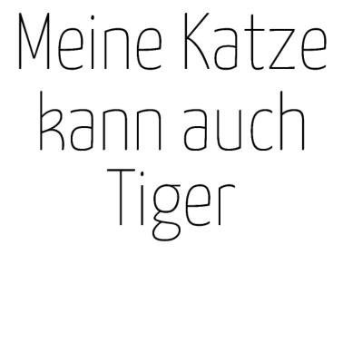 Motiv katze - meine Katze kann auch Tiger