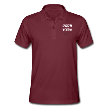 Katzen Poloshirt - katze - meine Katze kann auch Tiger