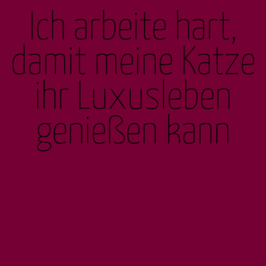 Motiv katze - Luxusleben einer Katze