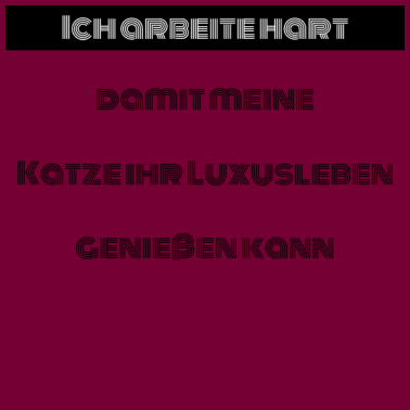 Motiv katze - Luxusleben einer Katze