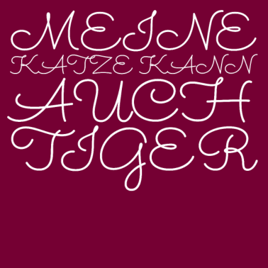 Motiv katze - meine Katze kann auch Tiger