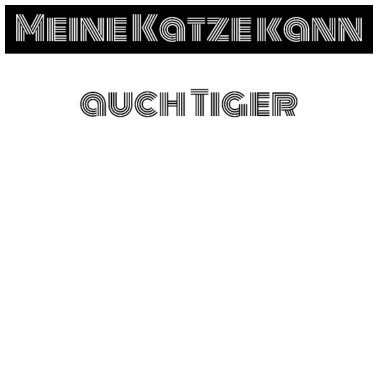 Motiv katze - meine Katze kann auch Tiger