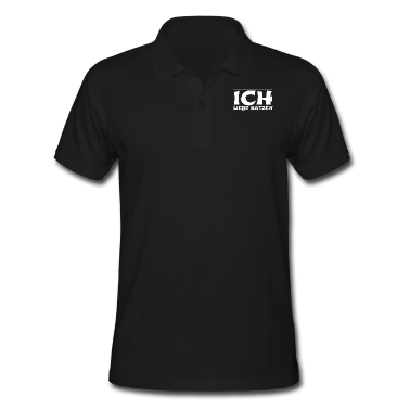 Katzen Poloshirt - katze - Ich liebe Katzen