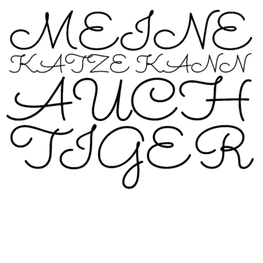 Motiv katze - meine Katze kann auch Tiger