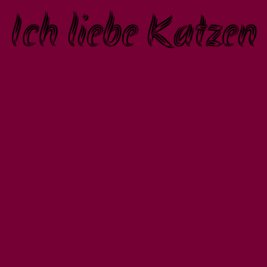 Motiv katze - Ich liebe Katzen
