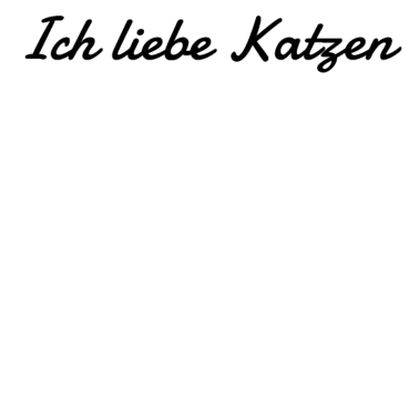 Motiv katze - Ich liebe Katzen
