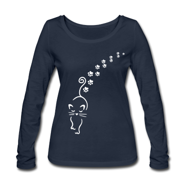 Katzen Langarmshirt - catwalk cat