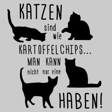 Motiv Katzen Shirt ● Kartoffelchips ● Geschenk