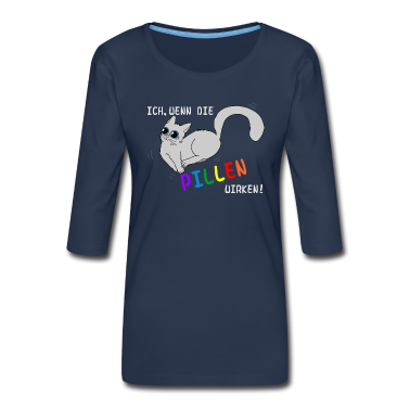 Katzen Langarmshirt - Party Hard, Design 5