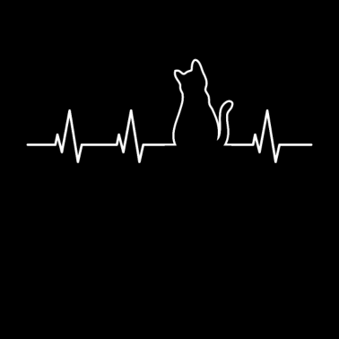Motiv Katzen Herzschlag