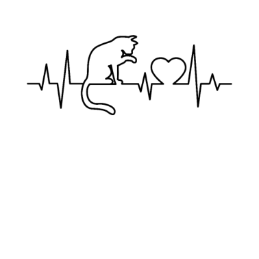 Motiv Katze Herzschlag