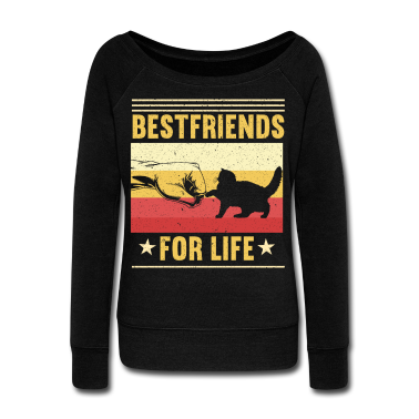 Katzen Langarmshirt - Bestfriends For Life Katze