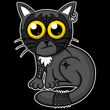 Motiv Heavy Metal Katze