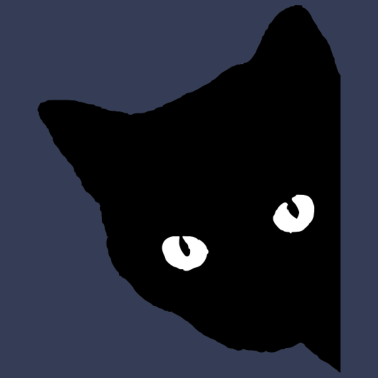 Motiv schwarze Katze Geschenk Tierliebe