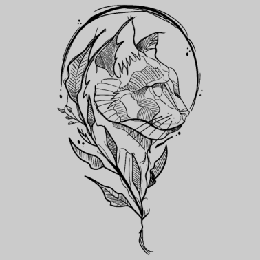 Motiv Minimalistische Katze