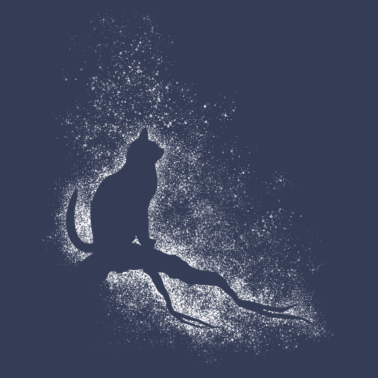 Motiv Katze und Sterne