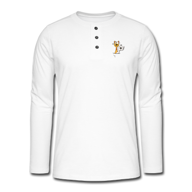 Katzen Langarmshirt - Zwei lustige Katzen im Shirt - Katze - Kitten -Fun