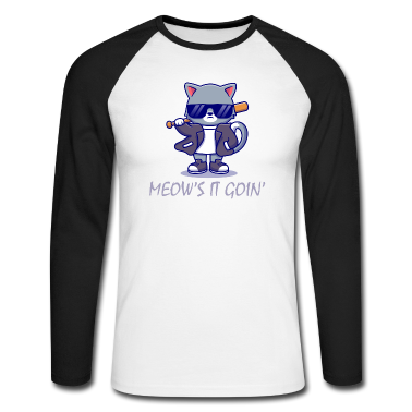 Katzen Langarmshirt - Katze