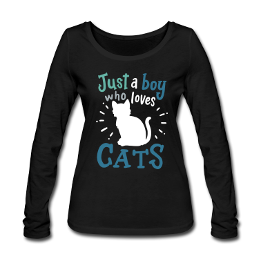 Katzen Langarmshirt - Katze Kätzchen Katzenliebhaber