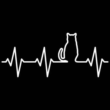Motiv Katze Herzschlag