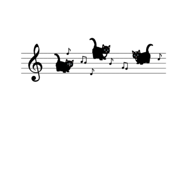 Motiv Katzen Musik