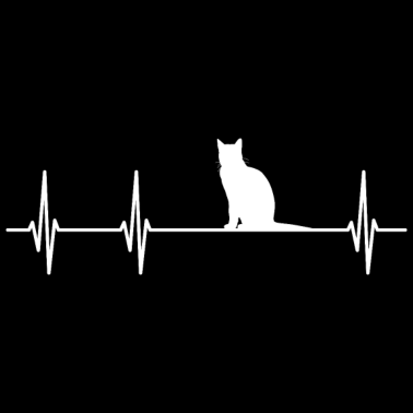 Motiv Herzschlag Katze EKG Puls