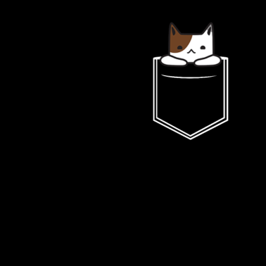 Motiv Brusttasche Katze Chillen Geschenk