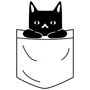 Motiv Katze in der Brusttasche