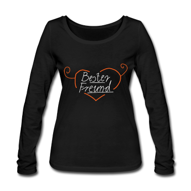 Katzen Langarmshirt - Bester Freund Herz strong Geschenk Idee