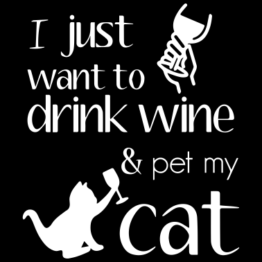 Motiv Katze Weintrinker